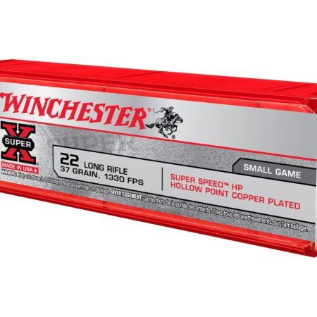 Winchester Super-X SS .22 Long Rifle 37 Gr. Plated Lead Hollow Point- Box of 100