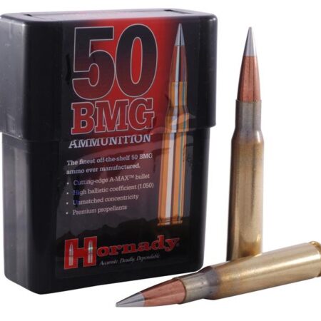 Hornady Match .50 BMG 750 Gr. A-Max Boat Tail- Box of 10