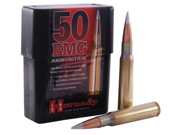 Hornady Match .50 BMG 750 Gr. A-Max Boat Tail- Box of 10