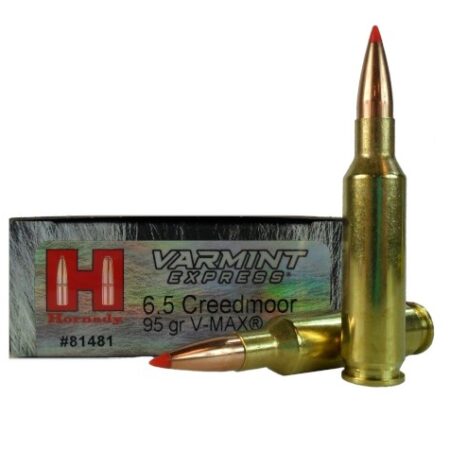 Hornady Varmint Express 6.5 Creedmoor 95 Gr. V-Max- Box of 20