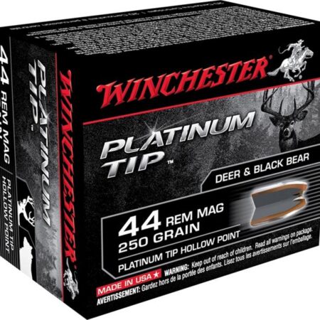 Winchester Supreme .44 Remington Magnum 250 Gr. Platinum Tip Hollow Point- Box of 20