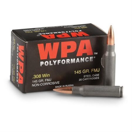 Wolf Polyformance .308 Winchester 145 Gr. FMJ (Bi-Metal)- Box of 20