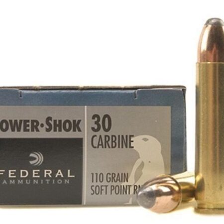 Federal Power-Shok .30 Carbine 110 Gr. Round Nose Soft Point- Box of 20