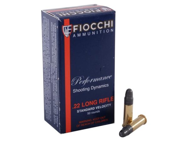 Fiocchi Shooting Dynamics .22 Long Rifle 40 Gr. Lead Round Nose- Box of 500