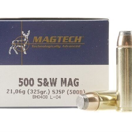 Magtech Sport .500 S&W Magnum 325 Gr. Semi-Jacketed Soft Point- Box of 20