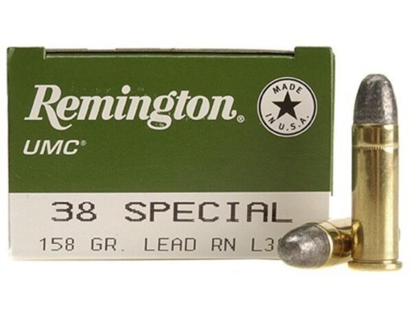 Remington UMC .38 Special 158 Gr. Lead Round Nose- Box of 50