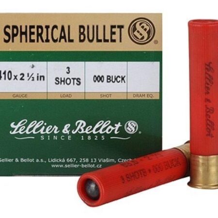 Sellier & Bellot .410 Bore 2-1/2" 000 Buckshot 3 Pellets- Box of 25