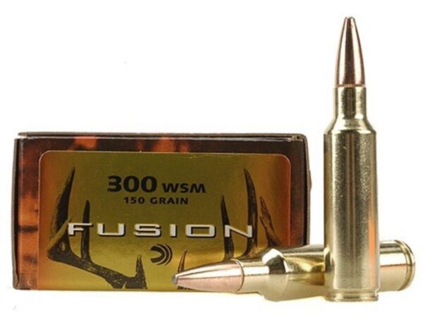 Federal Fusion .300 Winchester Short Magnum (WSM) 150 Gr. Spitzer Boat Tail- Box of 20