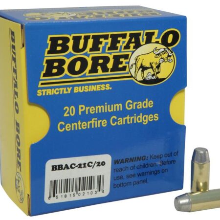 Buffalo Bore 10mm Auto 220 Gr. Hard Cast Flat Nose- Box of 20