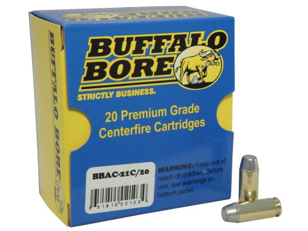 Buffalo Bore 10mm Auto 220 Gr. Hard Cast Flat Nose- Box of 20