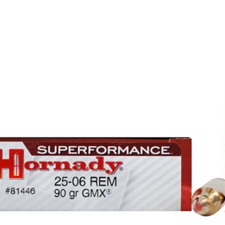 Hornady SUPERFORMANCE GMX .25-06 Remington 90 Gr. GMX Boat Tail- Lead-Free- Box of 20