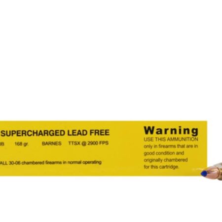 Buffalo Bore .30-06 Springfield 168 Gr. Barnes Tipped TSX Bullet Boat Tail- Lead-Free- Box of 20