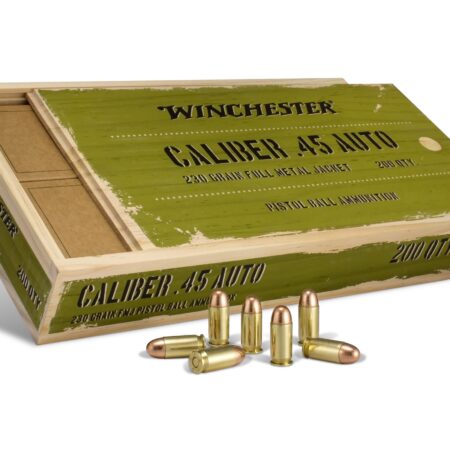 Winchester Military Service Grade .45 ACP 230 Gr. Full Metal Jacket- Wood Box of 200