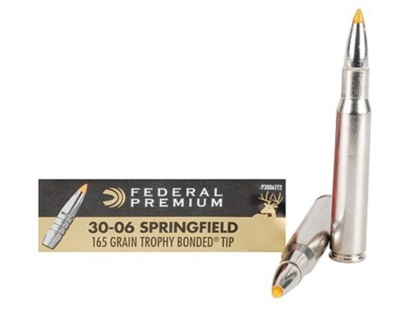Federal Premium .30-06 Springfield 165 Gr. Trophy Bonded Tip- Box of 20