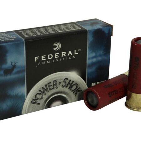 Federal Power-Shok 12 Gauge 2-3/4" 1-1/4 oz Hollow Point Rifled Slug- Box of 5
