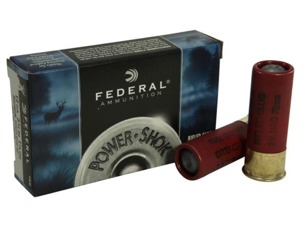 Federal Power-Shok 12 Gauge 2-3/4" 1-1/4 oz Hollow Point Rifled Slug- Box of 5