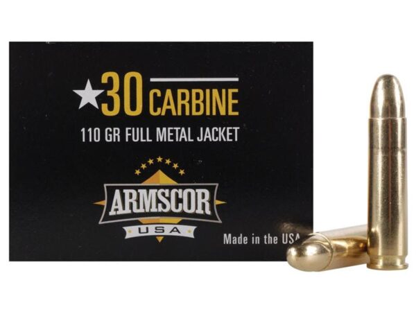 Armscor .30 Carbine 110 Gr. FMJ- Box of 50
