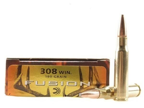Federal Fusion .308 Winchester 180 Gr. Spitzer Boat Tail- Box of 20