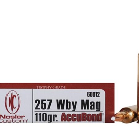 Nosler Trophy Grade .257 Weatherby Magnum 110 Gr. AccuBond Spitzer- Box of 20