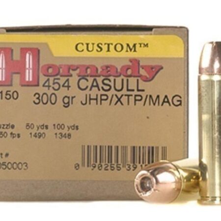 Hornady Custom .454 Casull 300 Gr. XTP Jacketed Hollow Point- Box of 20