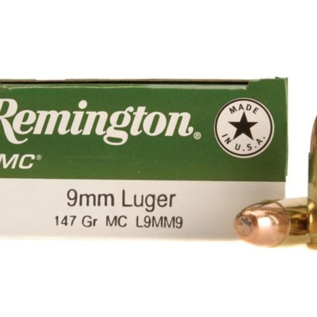 Remington UMC 9mm Luger 147 Gr. Full Metal Jacket- Box of 50