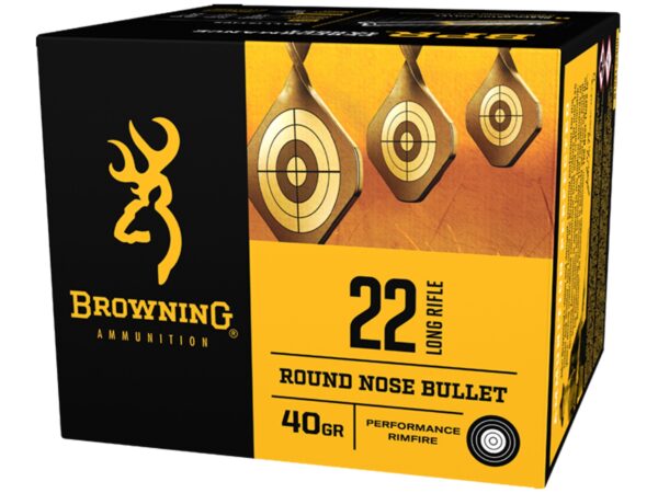 Browning BPR .22 Long Rifle 40 Gr. Black Oxide Coated Lead Round Nose- Box of 400