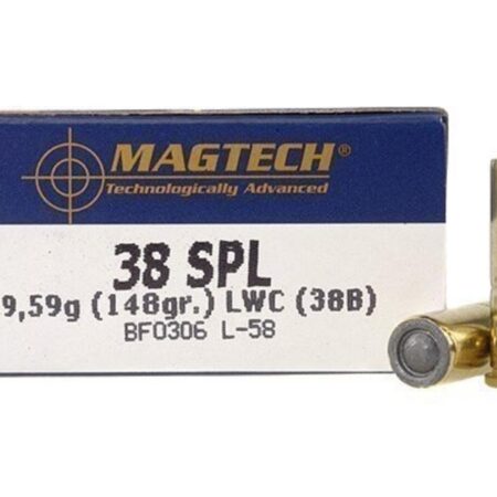 Magtech Sport .38 Special 148 Gr. Lead Wadcutter- Box of 50