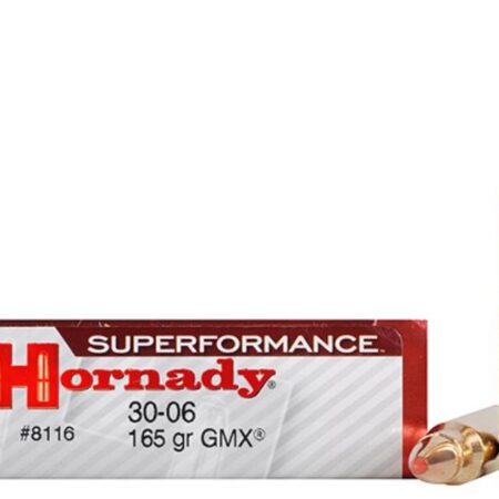 Hornady SUPERFORMANCE GMX .30-06 Springfield 165 Gr. GMX Boat Tail- Lead-Free- Box of 20
