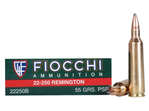 Fiocchi Shooting Dynamics .22-250 Remington 55 Gr. Pointed Soft Point- Box of 20