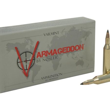 Nosler Varmageddon .17 Remington 20 Gr. Tipped Flat Base- Box of 20