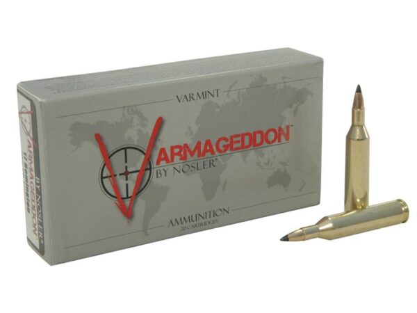 Nosler Varmageddon .17 Remington 20 Gr. Tipped Flat Base- Box of 20