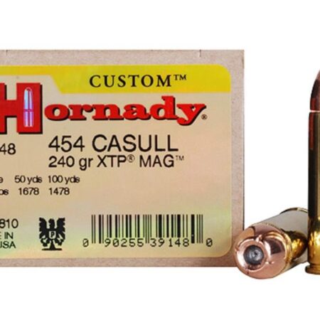 Hornady Custom .454 Casull 240 Gr. XTP Jacketed Hollow Point- Box of 20