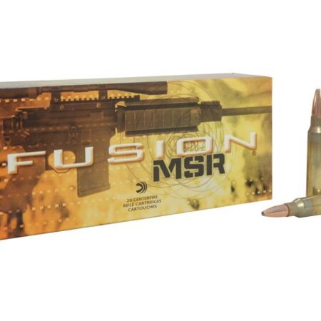 Federal Fusion Modern Sporting Rifle .223 Remington 62 Gr. Spitzer Boat Tail- Box of 20