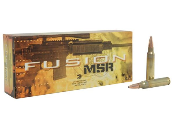 Federal Fusion Modern Sporting Rifle .223 Remington 62 Gr. Spitzer Boat Tail- Box of 20