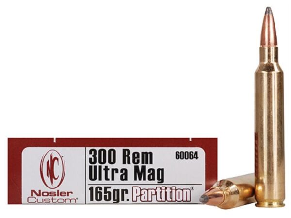 Nosler Trophy Grade .300 Remington Ultra Magnum 165 Gr. Partition- Box of 20