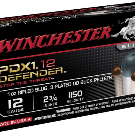 Winchester PDX1 Defender 12 Gauge 2-3/4" 1/2 oz 00 Buckshot over 1 oz Bonded Slug- Box of 10