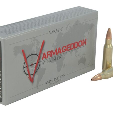 Nosler Varmageddon .221 Remington Fireball 40 Gr. Hollow Point Flat Base- Box of 20