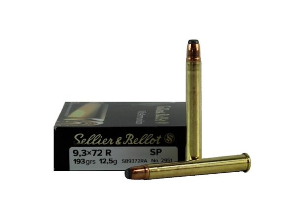 Sellier & Bellot 9.3x72R 193 Gr. Soft Point- Box of 20
