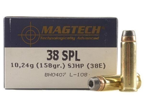 Magtech .38 Special 158 Gr. Semi-Jacketed Hollow Point- Box of 50