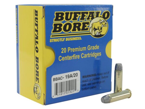 Buffalo Bore .357 Magnum 180 Gr. Lead Flat Nose Gas Check- Box of 20