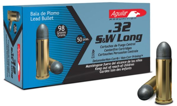 Aguila .32 S&W Long 98 Gr. Lead Round Nose- Box of 50