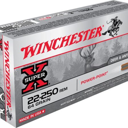 Winchester Super-X .22-250 Remington 64 Gr. Power-Point- Box of 20