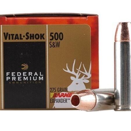 Federal Premium Vital-Shok .500 S&W Magnum 275 Gr. Barnes XPB Hollow Point- Lead-Free- Box of 20
