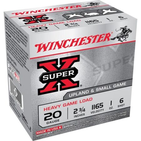 Winchester Super-X Heavy Game Load 20 Gauge 2-3/4" 1 oz #6 Shot- Box of 25
