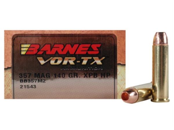 Barnes VOR-TX .357 Magnum 140 Gr. XPB Hollow Point Lead-Free- Box of 20