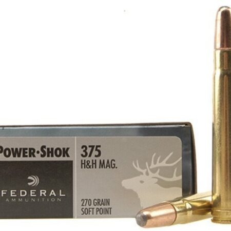 Federal Power-Shok .375 H&H Magnum 270 Gr. Soft Point- Box of 20