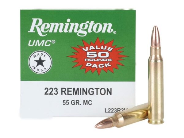 Remington UMC .223 Remington 55 Gr. Full Metal Jacket- Box of 50