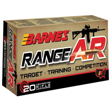 Barnes RangeAR 5.56x45mm NATO 52 Gr. Open-Tip Match (OTM)- Box of 20
