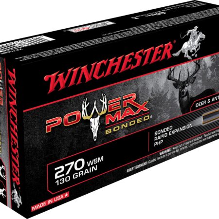 Winchester Power Max Bonded .270 Winchester Short Magnum (WSM) 130 Gr. Protected Hollow Point- Box of 20