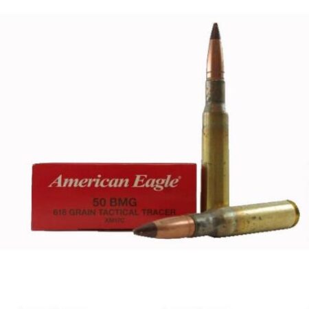 Federal American Eagle Tactical Tracer .50 BMG 618 Gr. XM17 Full Metal Jacket Tracer- Box of 10